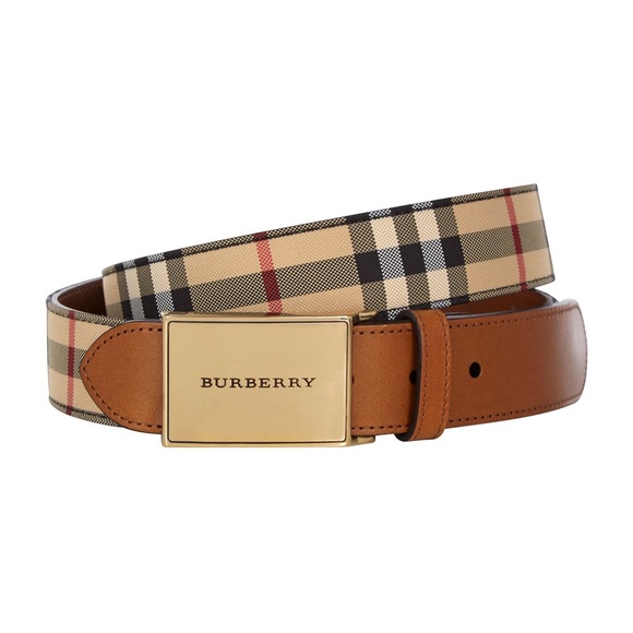 burberry house check belt